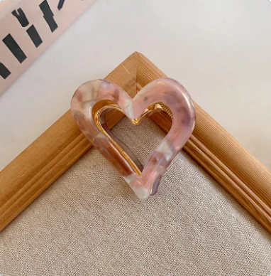 HEART HAIR CLIPS